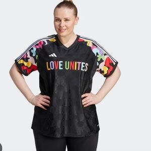 Adidas Black Love Unites Jersey with Multicolor Accents 2X